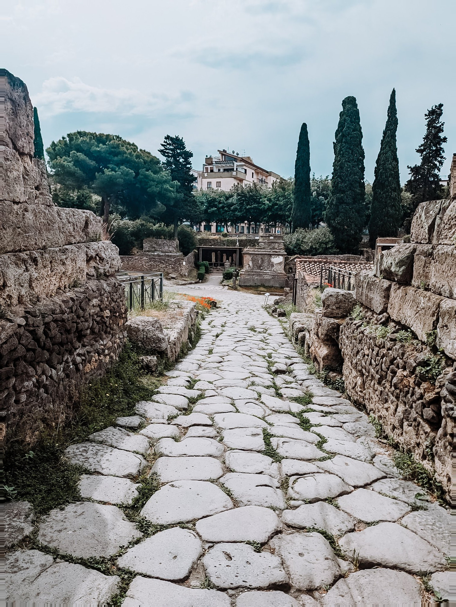 Salerno Cruise Port - Pompeii Europe Ruins Floor Cobblestone Path Wooded Residential - 05-20-2025 - Vertical.jpg