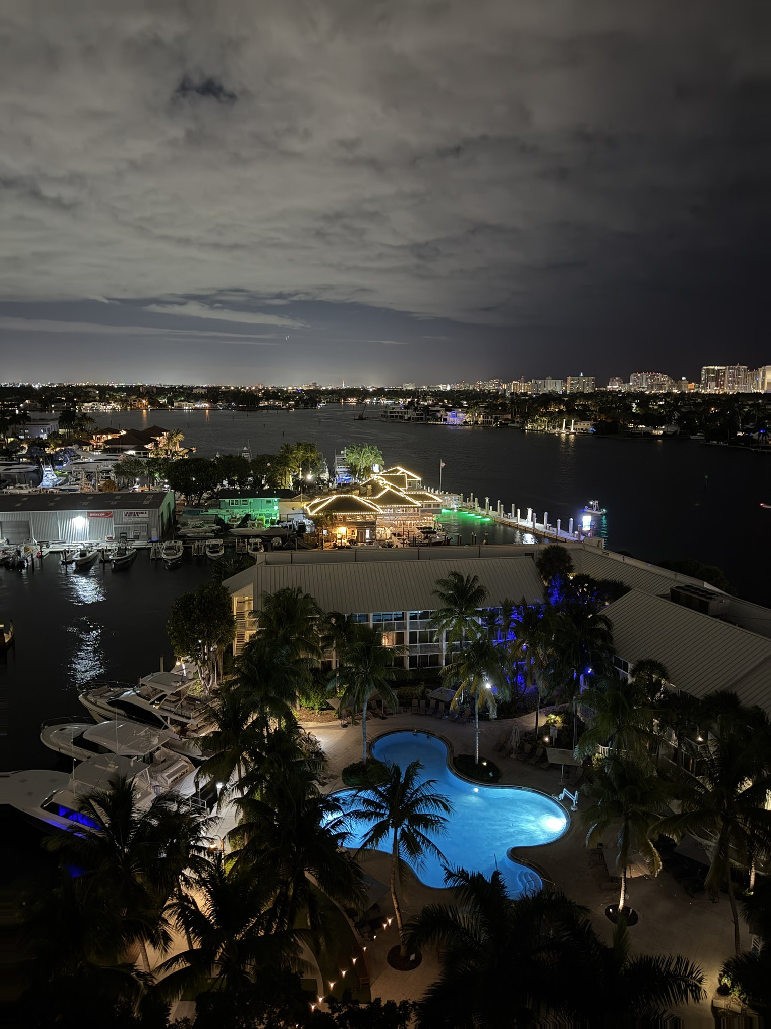 Fort Lauderdale Cruise Port - Everglades Florida Illuminated Waterfront Landmark Beachfront Pools Palm - 10-11-2025 - Vertical.jpg