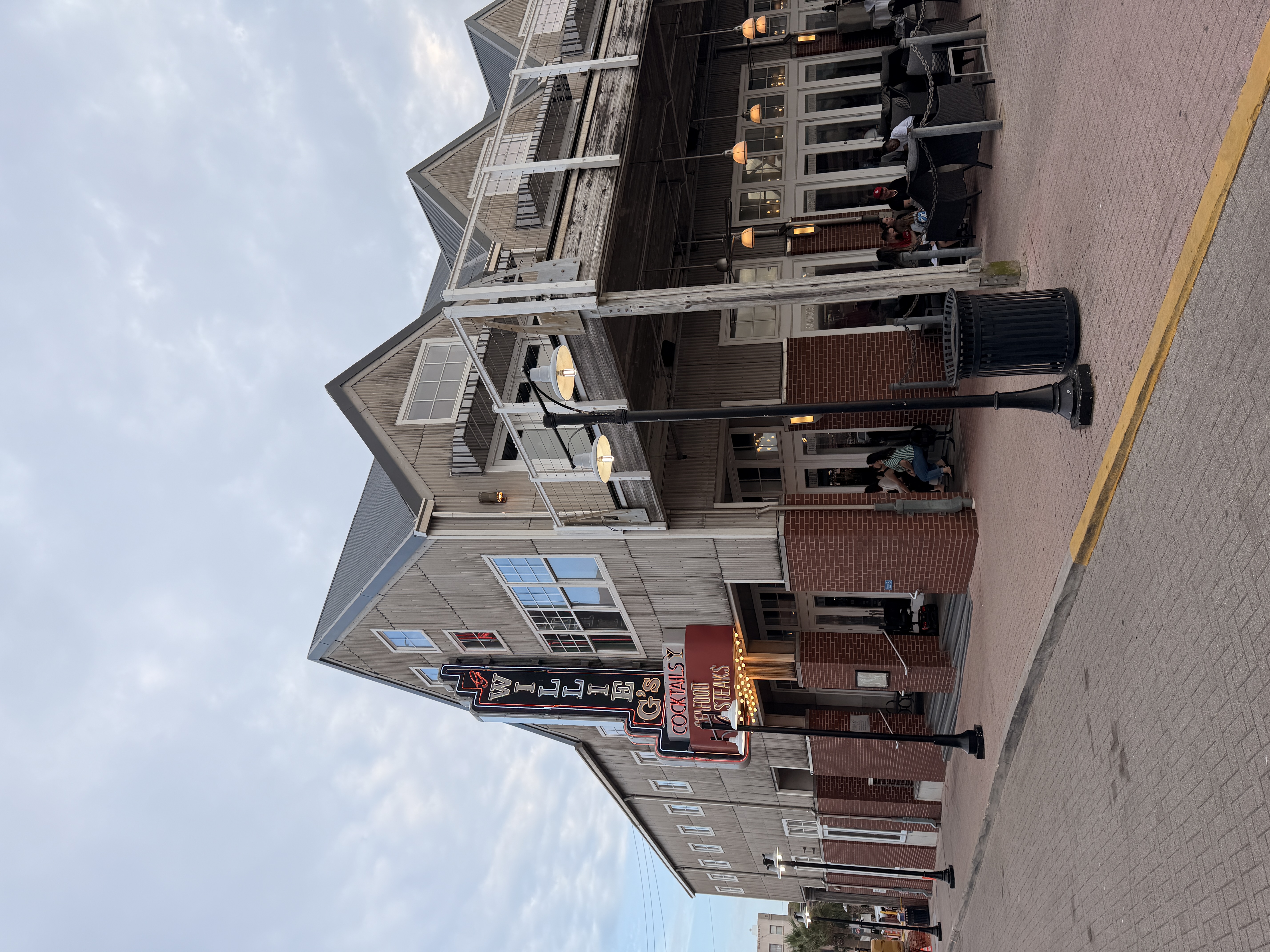 Willie G's seafood restaurant on the Galveston waterfront
