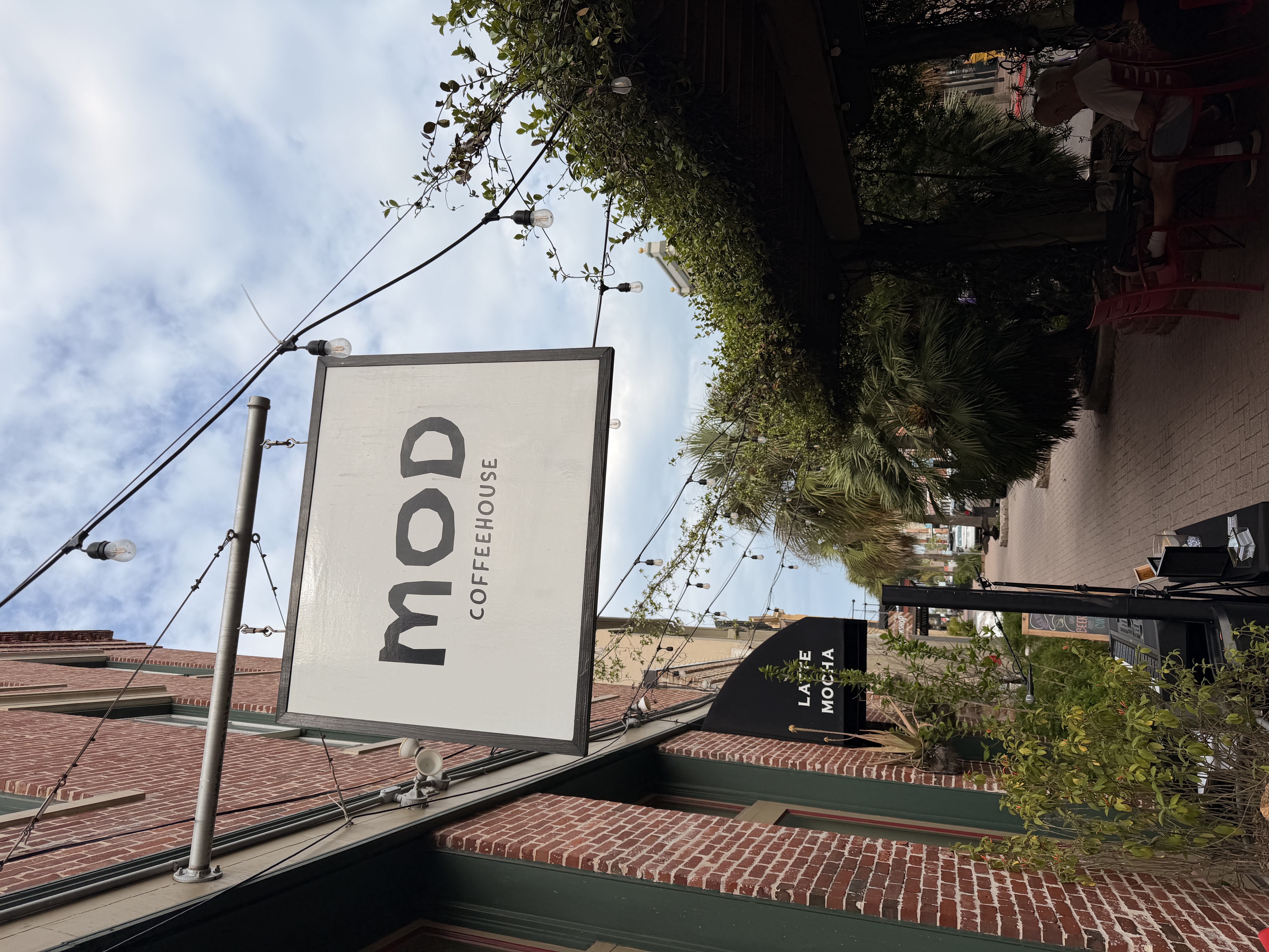 The MOD Coffeehouse building in downtown Galveston