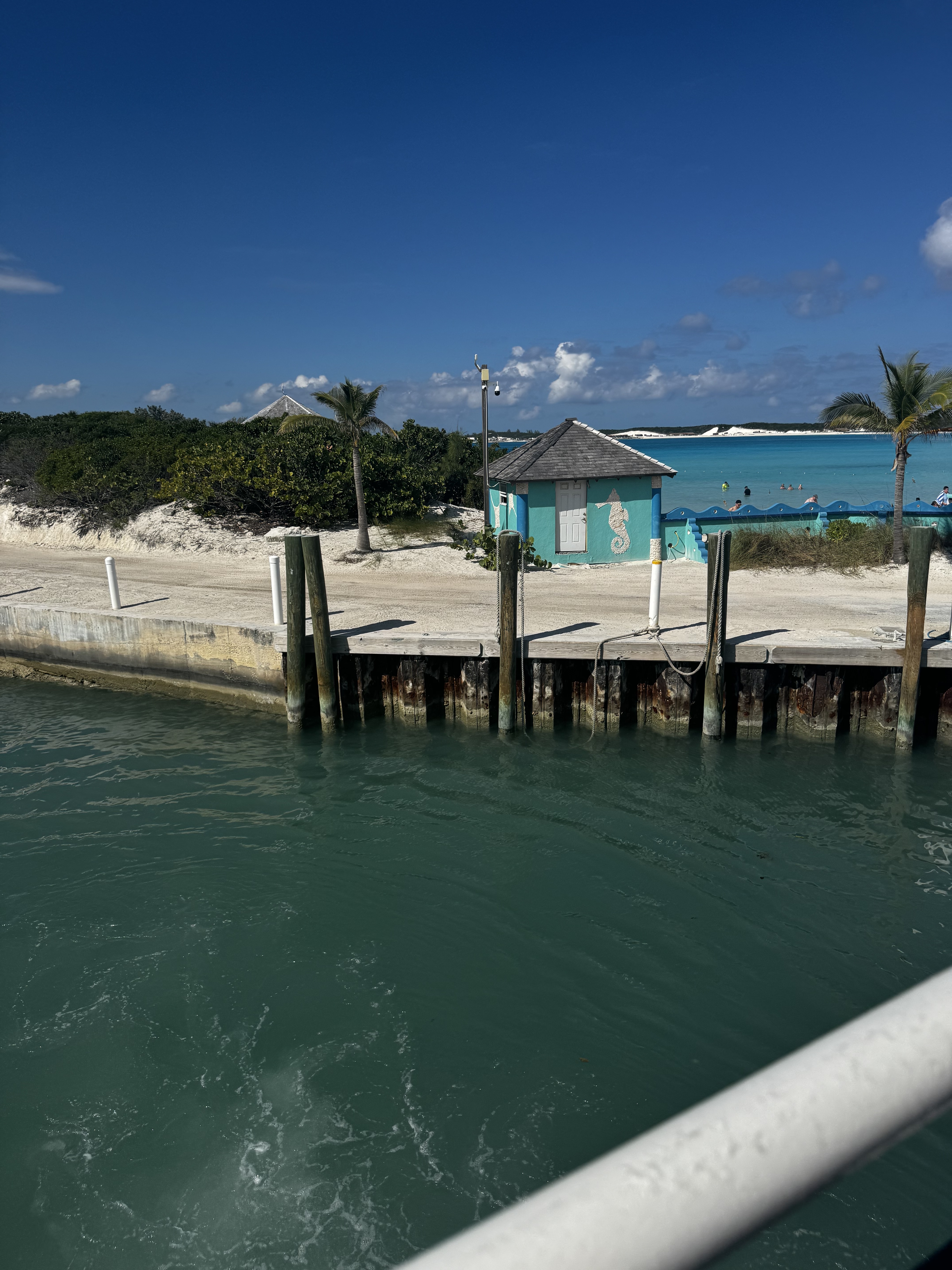 Half Moon Cay Cruise Port - Wooden Dock Turquoise Water - 12-29-2025 - Vertical 14.jpg