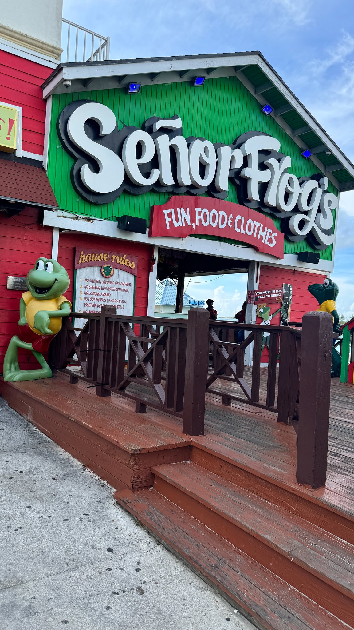 Nassau Cruise Port - Downtown Nassau - Colorful storefront with Senor Frog's logo and - 09-06-2024 - Vertical.jpg