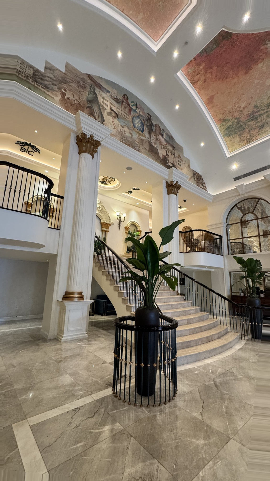 Nassau Cruise Port - Ornate Lobby with Decorative Murals - 09-20-2025 - Vertical.jpg