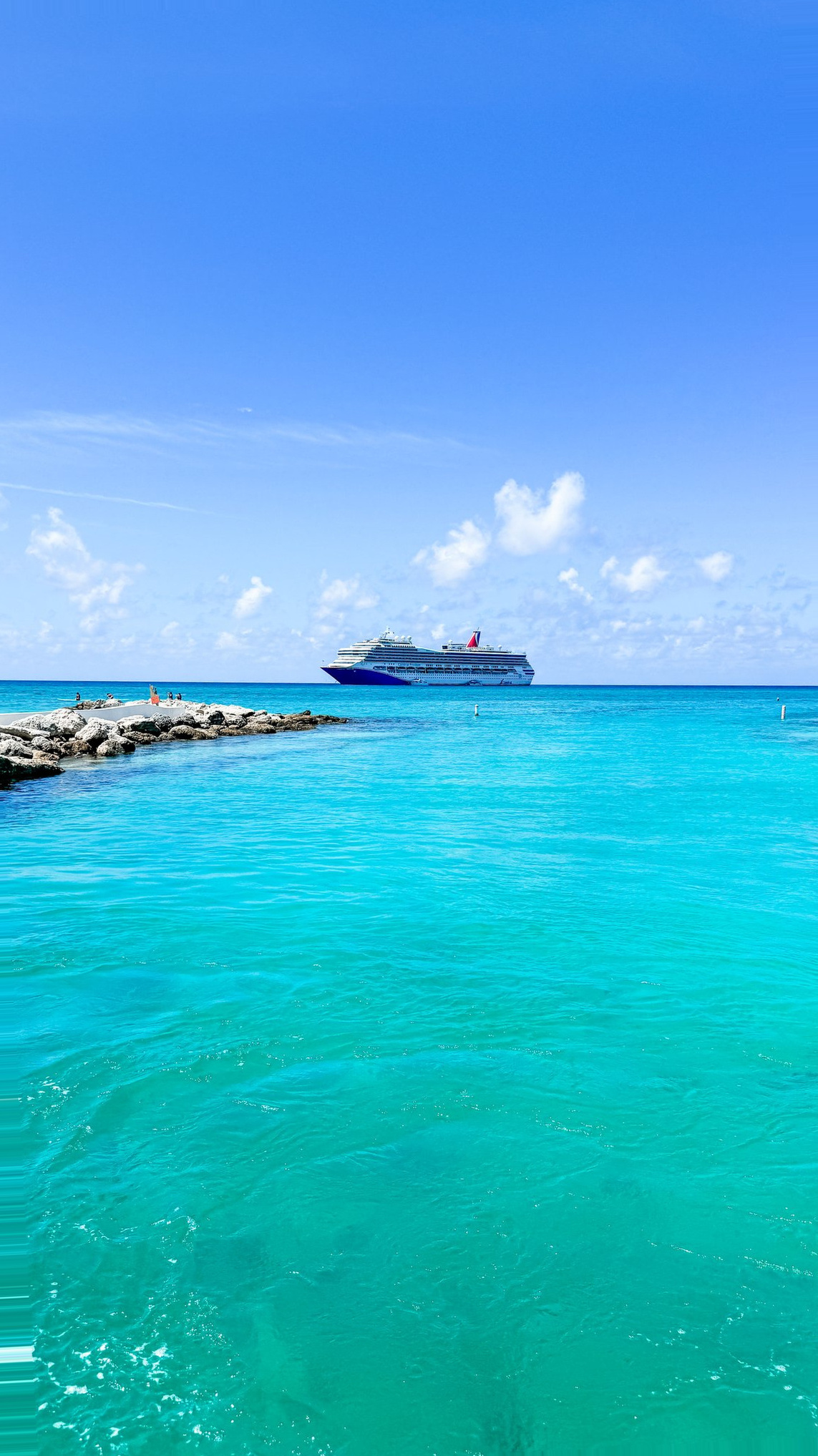 Princess Cays Cruise Port - Blue Sky Ship Aquamarine Water - 09-07-2024 - Vertical.jpg