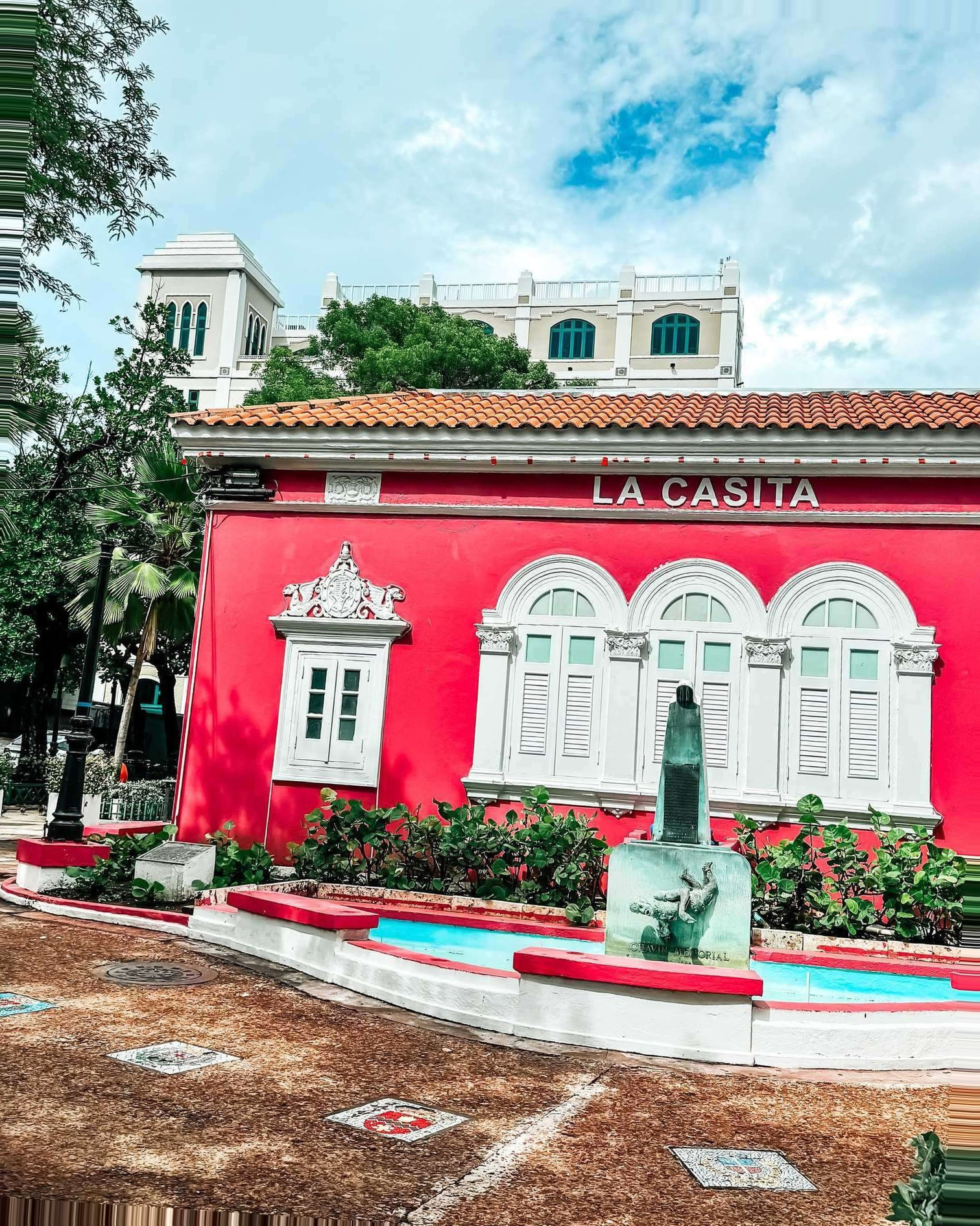 San Juan Cruise Port - A Red Building with a Fountain in Front of it San Juan X San Juan Pro - Vertical.jpg