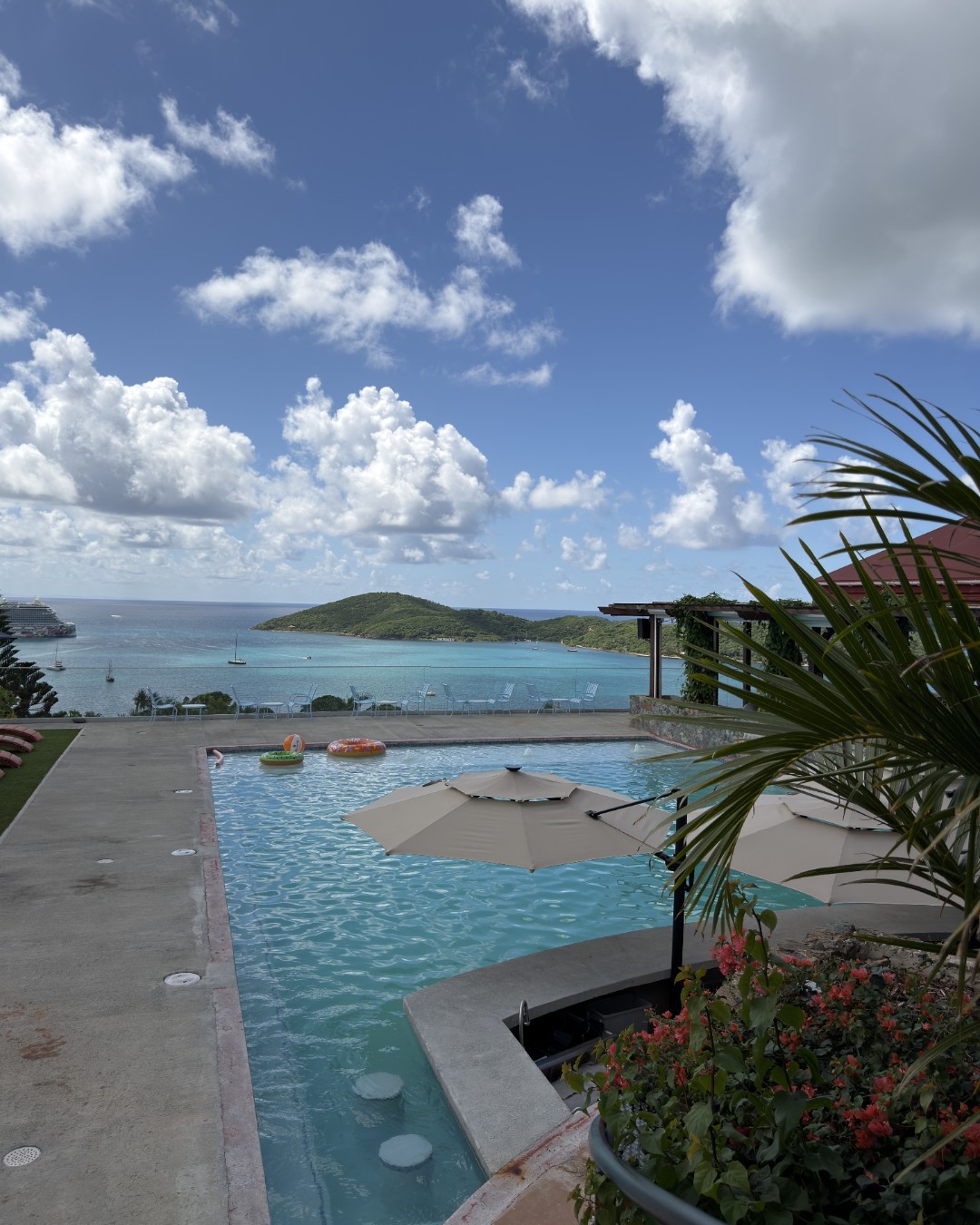 St Thomas USVI Cruise Port - Infinity Pool Overlooking Turquoise Caribbean Waters - Vertical 37.jpg