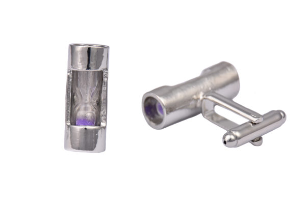Purple Hourglass Cufflinks Purple Hourglass Cufflinks