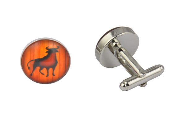 Orange Bull Cufflinks