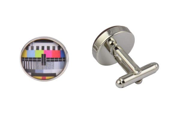 TV Test Card Retro Cufflinks TV Test Card Retro Cufflinks