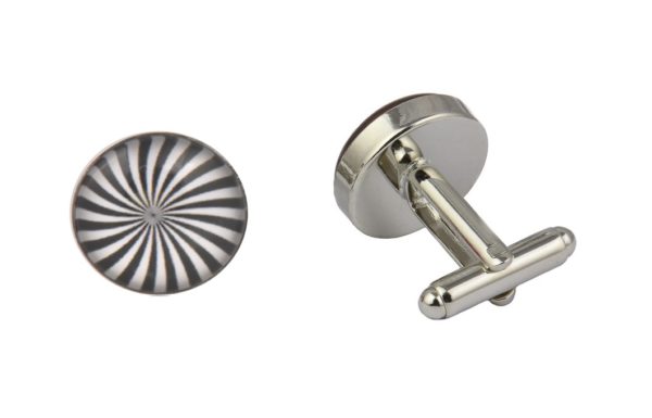 Zebra Swirl Cufflinks