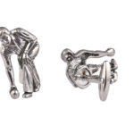 Bowls Player Pewter Cufflinks
