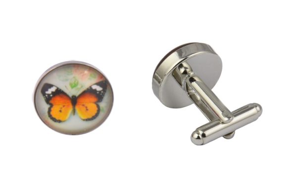 Butterfly Orange Cufflinks