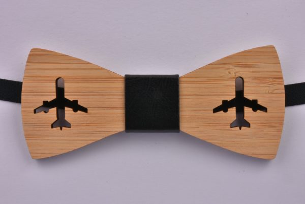 Wooden Bow Tie Aeroplanes CGHB0016