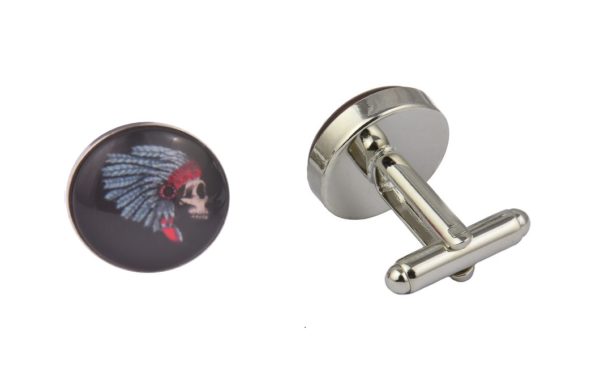 Skull Indian Cufflinks