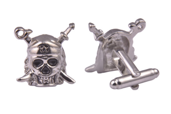 Skull and Crossbones Silver Cufflinks Skull and Crossbones Silver Cufflinks
