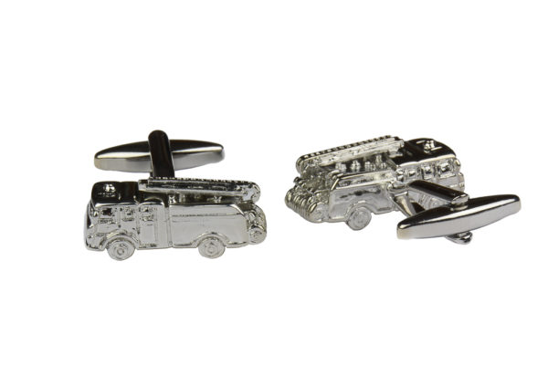 Silver Fire Engine Cufflinks