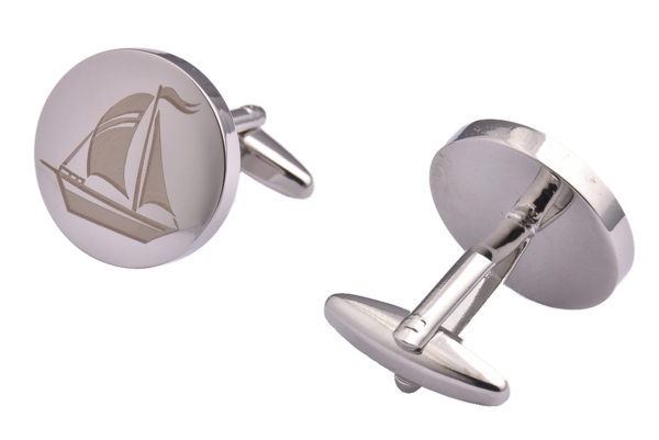 Silver Yacht Cufflinks
