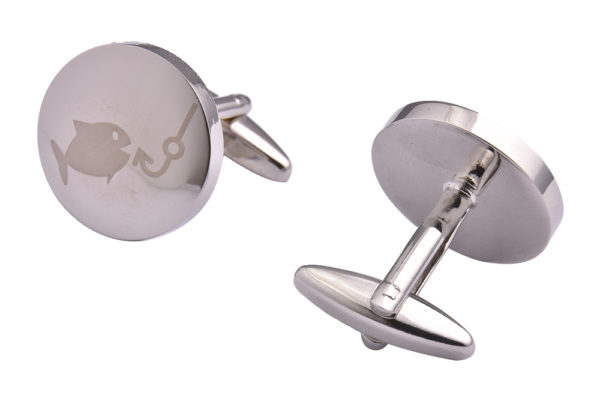 Silver Fishing Cufflinks