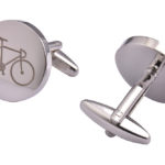 Silver Bicycle Cufflinks