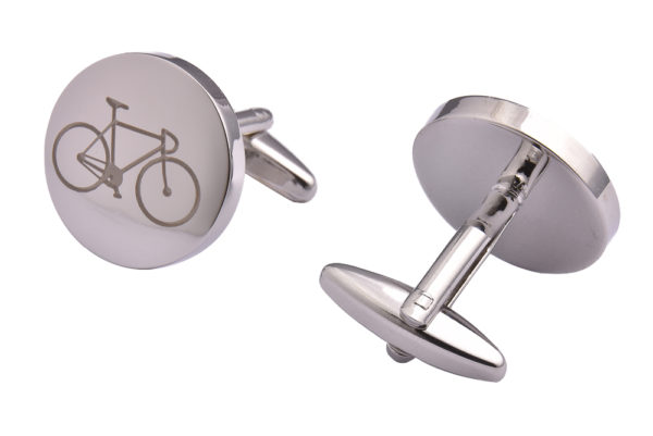 Silver Bicycle Cufflinks