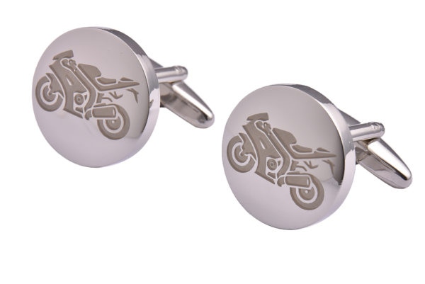 Silver Motorbike Cufflinks