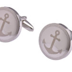 Silver Anchor Cufflinks