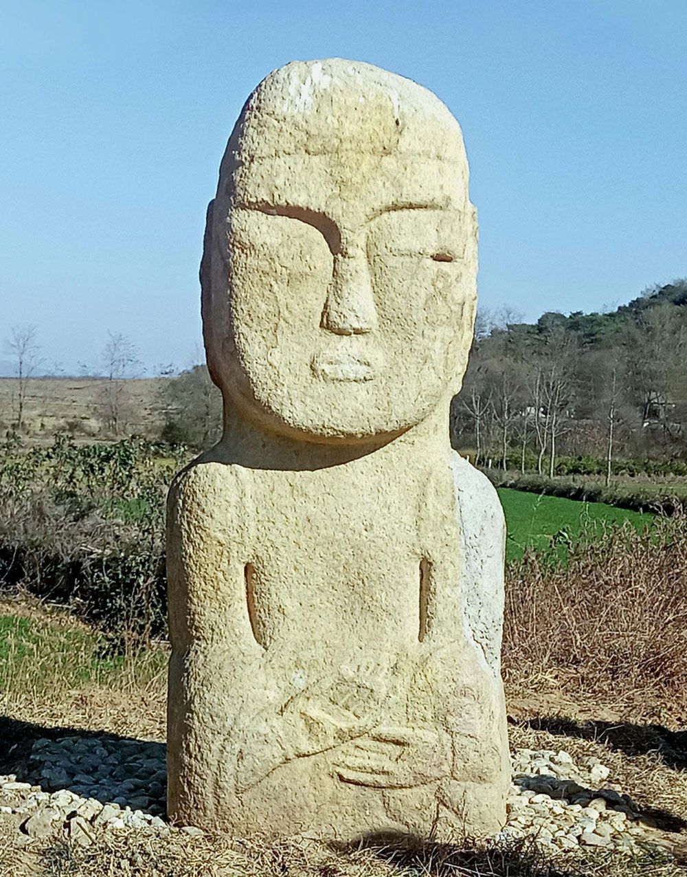 Stone Buddhist Image Discovered in DPRK
