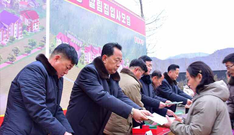 New Houses Built at Farms in South Phyongan Province of DPRK