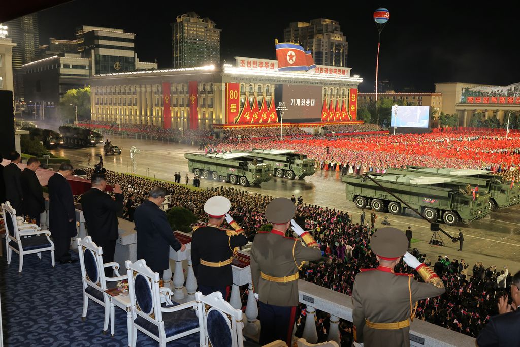 Miltary Parade Marks 80th Founding Anniversary of WPK - Image 60