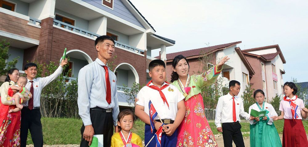 New Houses Built in Unsan County of North Phyongan Province