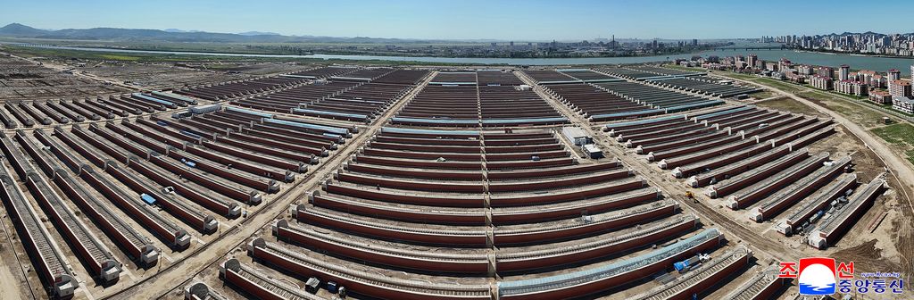 RespectedComrade Kim Jong Un guides construction of Sinuiju Combined Greenhouse Farm and work for local development - Image 3