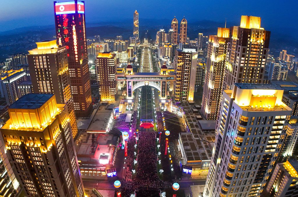 Another Spectacular Appearance Symbolic of New Heyday of Pyongyang Construction and Efflorescence of Pyongyang CultureInauguration Ceremony of 10 000 Flats at Third Stage in Hwasong Area Takes Place with Splendour - Image 36