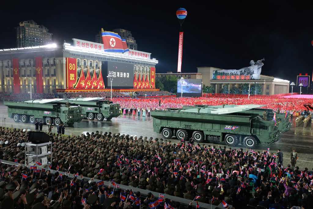 Miltary Parade Marks 80th Founding Anniversary of WPK - Image 58