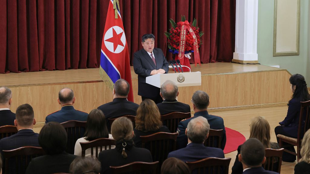 Respected Comrade Kim Jong Un Pays Congratulatory Visit to Russian Embassy in Pyongyang and Makes Speech - Image 2