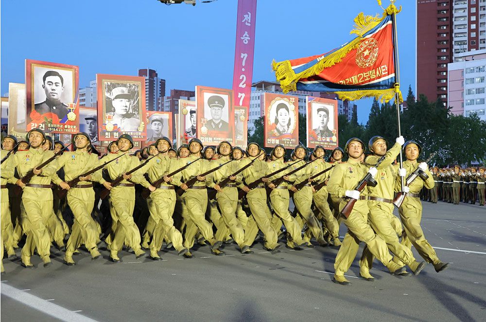 Ceremony of Commemorative March of Columns Symbolic of Units in Fatherland Liberation War Held - Image 9