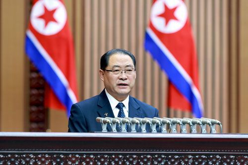 DPRK Premier Takes Oath at Twelfth Session of 14th SPA