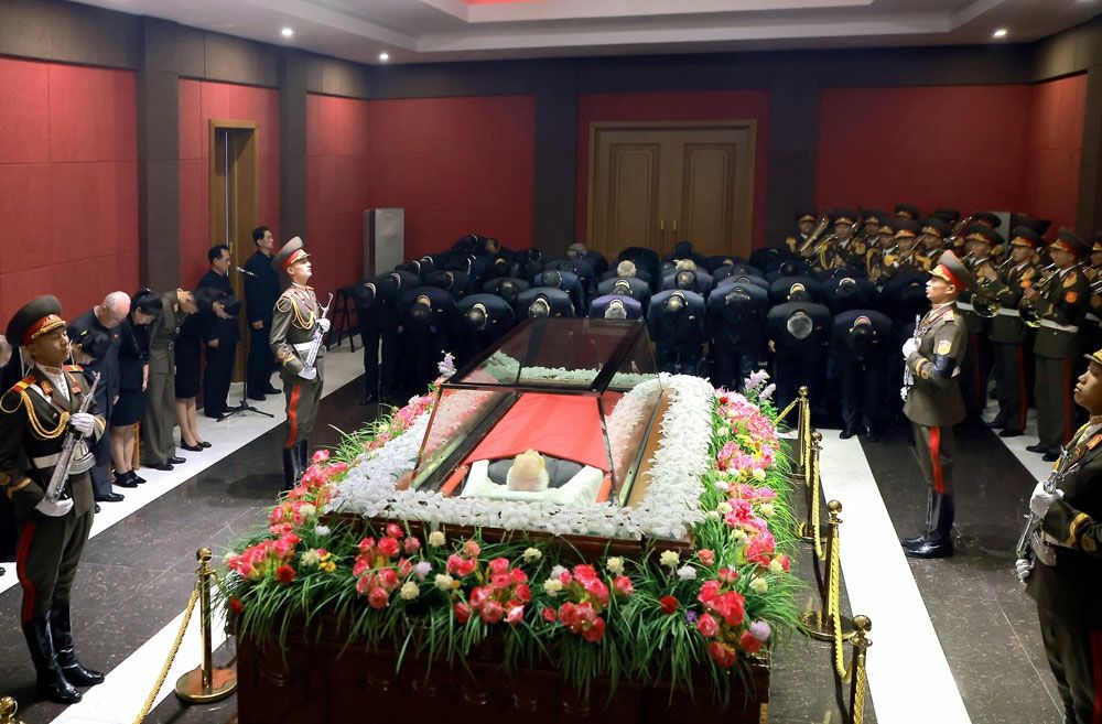 Officials of Party, Power and Armed Forces Organs, Ministries and National Agencies Visit Bier of Kim Yong Nam - Image 2