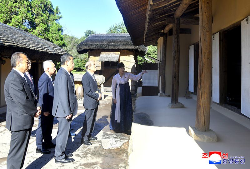 Congratulatory group of Koreans in Japan visits Mangyongdae - Image 2