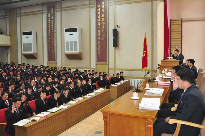 Enlarged Plenary Meetings of Pyongyang Municipal and Provincial Committees of WPK Held - Image 9