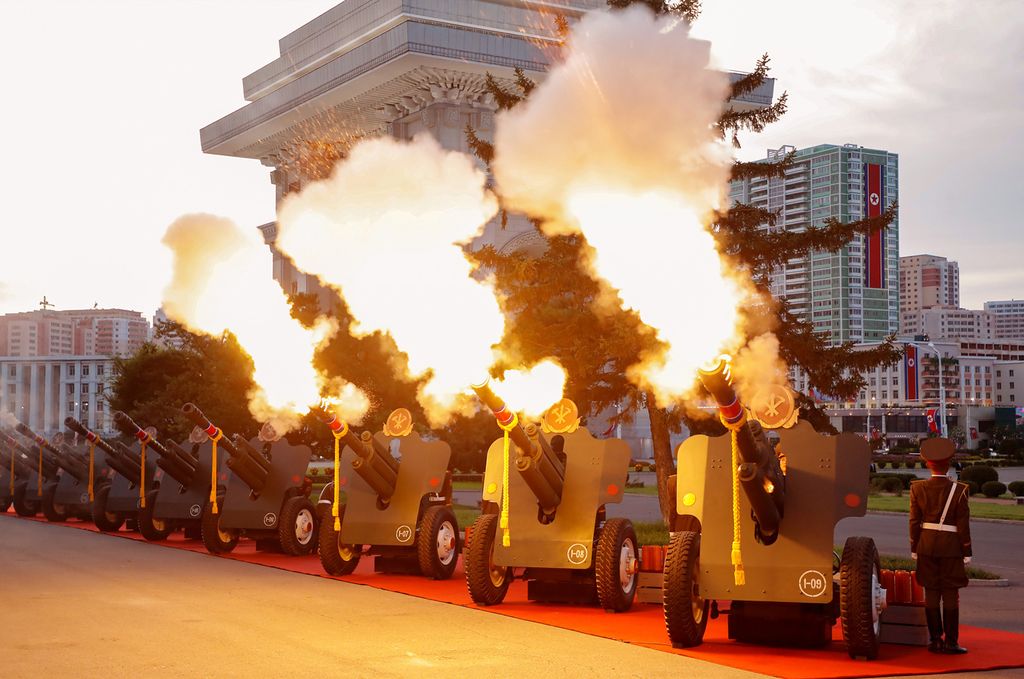Respected Comrade Kim Jong Un Makes Speech at Celebration of 80th Anniversary of Korea’s Liberation - Image 10