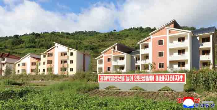 New houses built in Jagang Province