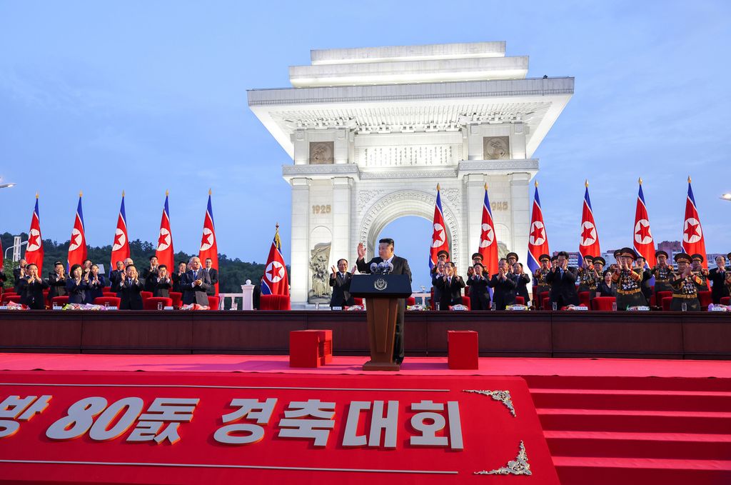 Respected Comrade Kim Jong Un Makes Speech at Celebration of 80th Anniversary of Korea’s Liberation - Image 9