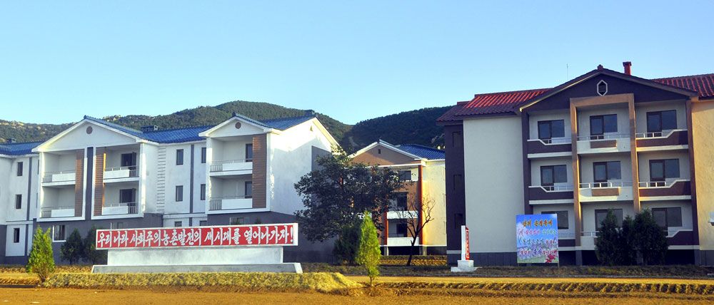 New Houses Built in Ongjin County, South Hwanghae Province