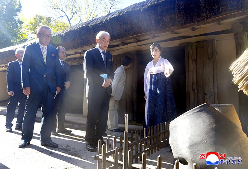 Congratulatory group of Koreans in Japan visits Mangyongdae - Image 3