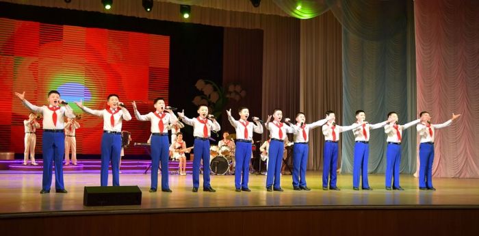 Performance Given by Art Group Members of Schoolchildren’s Palace