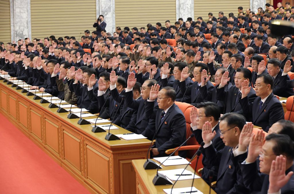 Second-day Sitting of 13th Plenary Meeting of Eighth Central Committee of WPK Held - Image 5