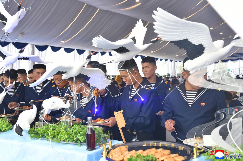 RespectedComrade Kim Jong Un visits destroyer Choe Hyon according to second-day schedule of visit to military hardware exhibition - Image 7