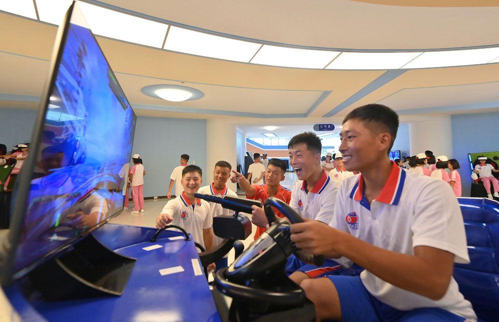 Students of Revolutionary Schools Spend Enjoyable Days in Wonsan Kalma Coastal Tourist Area - Image 23