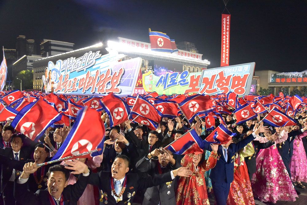 Public Procession and Torchlight Gala Take Place in DPRK - Image 24