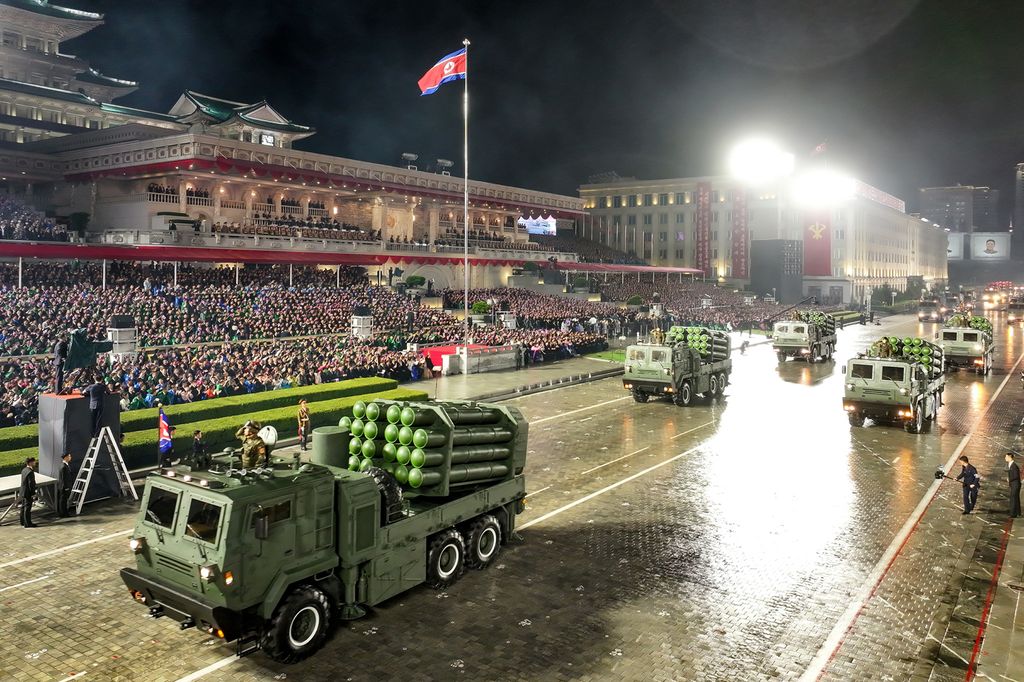 Miltary Parade Marks 80th Founding Anniversary of WPK - Image 45